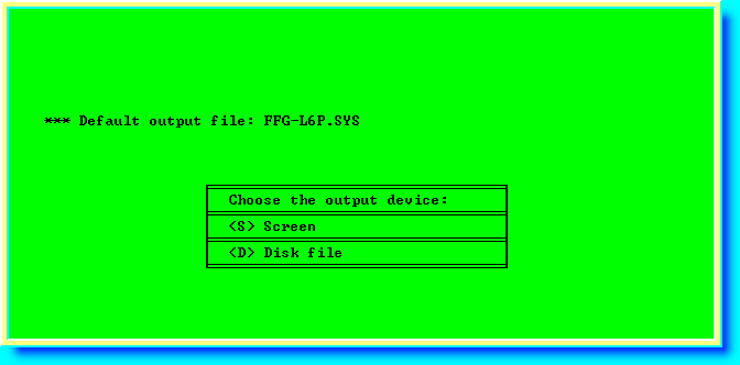 The lotto combinations can be displayed to screen or generated to a disk file.