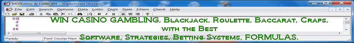 Get software, gambling systems, strategy for casino craps, roulette, baccarat, blackjack.