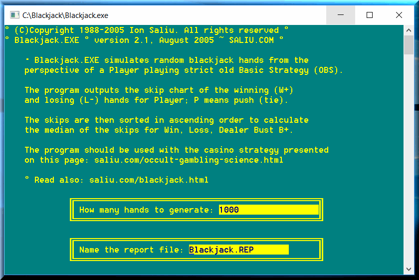 Blackjack System based on mathematics.