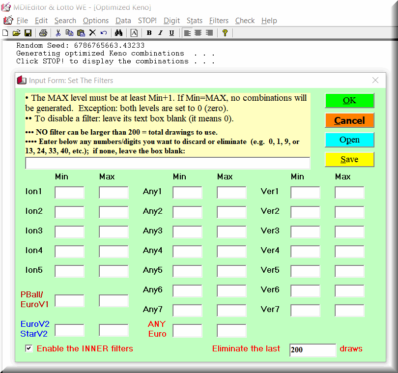 The best lottery software analyzes keno drawings to generate winning numbers.