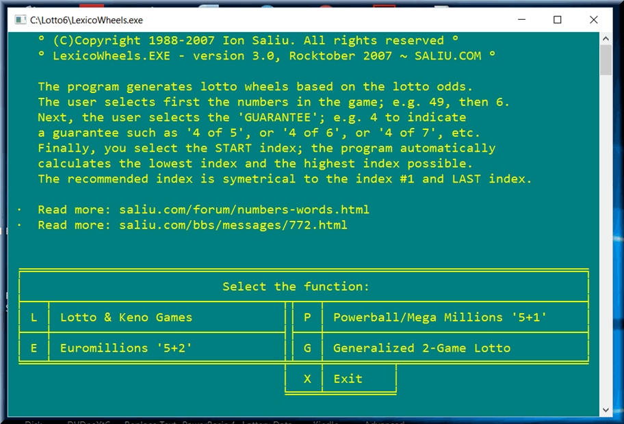 Lottery Utilities Software, Tools, Lotto Wheels, Systems.