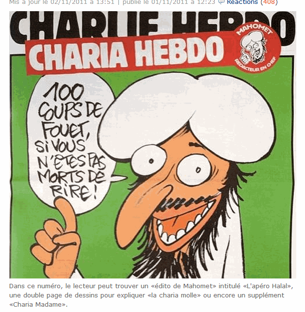 Charia, Sharia Law: Editor-in-chief Mahomet closes embassies of France to His Islamic Nations.