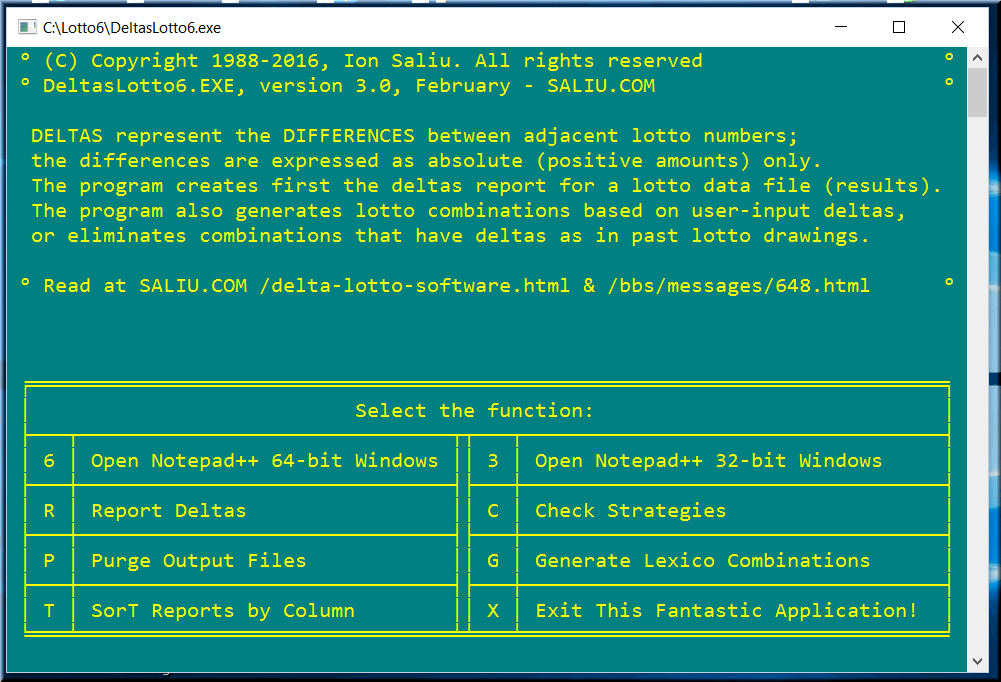 The best unique delta lotto, lottery software calculates deltas, generates combinations.