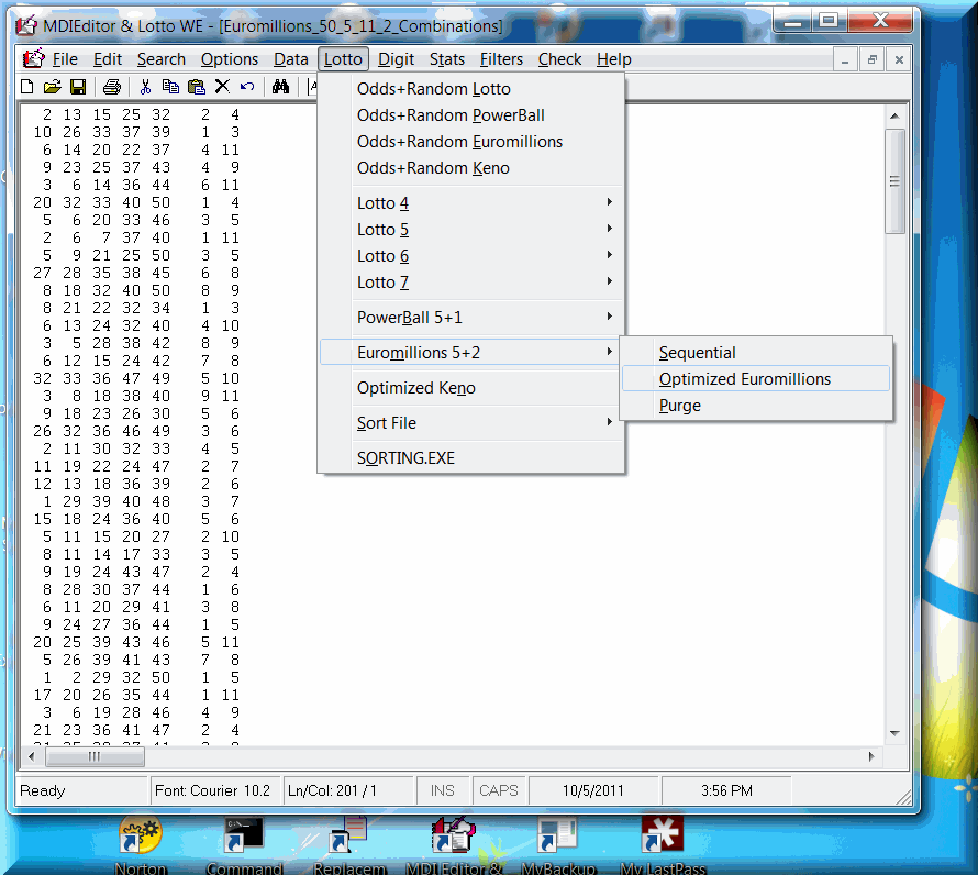 euro lotto main and plus draw results