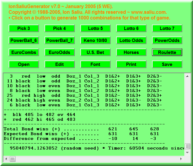 Statistical tests of true randomness are normal probability rule, Chi square.