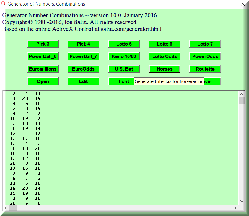 Random Number Picker 1 20