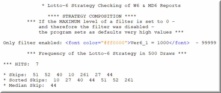 We must check any lottery strategies against past drawings.