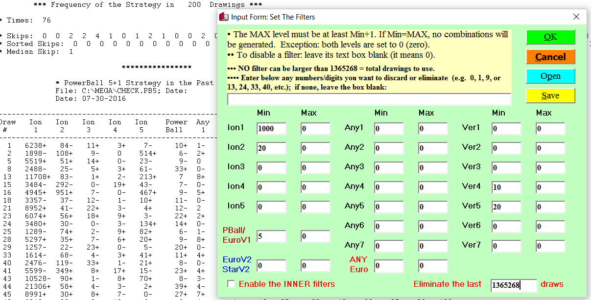 what are the mega lotto numbers