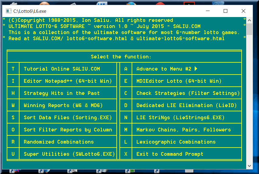 Ultimate represents the pinnacle of all lotto software, including pick lottery games.